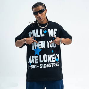 Camisetas de Poliéster Extra Grandes con Hombros Caídos y Estampado Personalizado de Alta Calidad - Product Image 2