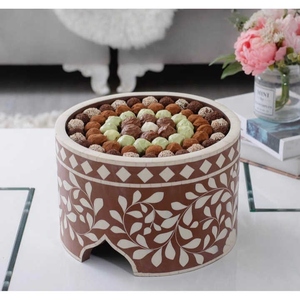 Soporte para tarta con incrustaciones de madreperla de último diseño, elegante exhibición de postres para cenas de lujo y fiestas, soporte para tartas para Ramadán - Product Image 2