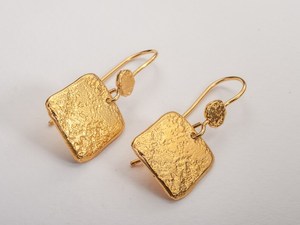 2024 exquis fabriqués à la main à usage quotidien cerceaux ovales sans plomb boucles d'oreilles en laiton fleurs pour Arkansas dames - Product Image 5