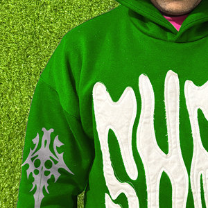 Sudadera con capucha y cremallera de forro polar extragrande para hombre, estilo nuevo 2026, ecológica, 100% algodón, con estampado digital y bordado de alta calidad - Product Image 5