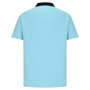 เสื้อกอล์ฟสำหรับผู้ชายผ้าโพลีเอสเตอร์/ คอตตอนดีไซน์ตามสั่งขนาดพิเศษแขนสั้นสีพื้นกันรอยยับ - Product Image 3