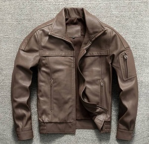Chaqueta de Motociclista de Cuero Vacuno para Hombre, Estilo Otoñal, Personalizada, con Forro de Piel de Oveja, Calidad Premium, Marca Dervo, OEM, en Existencia - Product Image 4