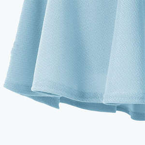 Jupe plissée décontractée d'été en coton violet naturel à taille personnalisée pour femme, avec doublure de sécurité écologique, mini-jupe, service OEM - Product Image 5