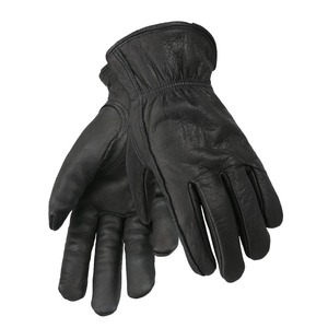 Guantes de trabajo de cuero para jardín doméstico, protección resistente al agua, forro polar, piel de vaca, unisex - Product Image 3