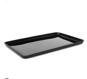 Handmade Modern Iron Serving <b>Tray</b> Polished Black Color Dishwasher Microwave Safe for Home Restaurant Wedding Decoration Elegant - Product Image 2