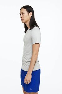 Camiseta de manga corta para hombre, Camisa de algodón 100%, transpirable, con logotipo personalizado y estampado gratis, barata, venta al por mayor - Product Image 3