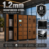 Casier à bagages intelligent 2026 avec paiement par code QR, armoire de rangement libre-service intelligente pour gares et aéroports