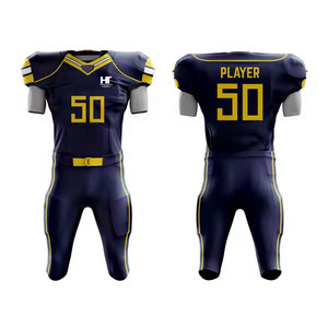 Nuevo Diseño Uniforme de Fútbol Americano con Logotipo Personalizado, Manga Corta, Ecológico, 100% Poliéster, Hecho a Medida en Pakistán - Product Image 1