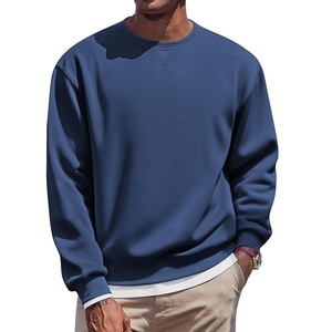 Nouvelle Collection Élégant Manches Longues Col Rond Épaule Pente Couleur Unie Confortable Plus Size Hommes Sweat Du Bangladesh - Product Image 1