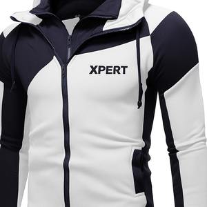 OEM/ODM Sports Zipper Hoodie with <b>Bib</b> Collar Custom Logo <b>Training</b> & Streetwear Jacket Unisex Activewear Low MOQ Wholesale - Product Image 1