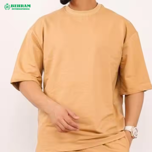 T-shirt pour homme de haute qualité 100% coton, coupe ample décontractée pour l'été, col rond, manches courtes, écologique et respirant - Product Image 1