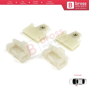 BWR46 + BWR5022ตัวเลื่อนปรับหน้าต่างคลิปวงกบด้านหน้าซ้ายสำหรับ Grand AM Sunfire alero cutlass 6 CAVALIER MALIBU 1350126 - Product Image 3