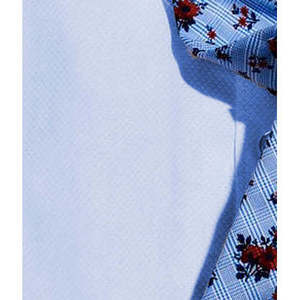 Camicia Elegante da Uomo Bar III Slim-Fit in Popeline Elasticizzato Antipiega con Design a Righe Classico Taglia XL (36X37) Prodotto ODM Casual - Product Image 3