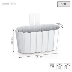 Jardinière murale BOARDEE WALL 3.3L, dimensions (mm) 274x150x202, couleur Blanc - Product Image 3