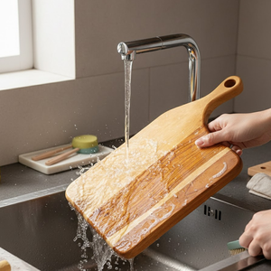 Planche à découper en bois multifonctionnelle |   Planche à charcuterie et à servir pour le fromage, le pain, la pizza, les légumes, les fruits et l'utilisation en cuisine - Product Image 5