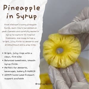 Ananas en conserve de qualité supérieure, sucré et rafraîchissant, en morceaux dans du sirop, vrais fruits - Product Image 2