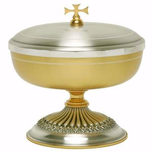 Cáliz de color dorado clásico, Ciborium, diseño liso, Pyx católico para concelebración de Iglesia, opción de impresión personalizada, suministros para Iglesia - Product Image 5