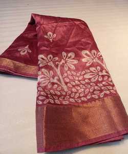 Saris en soie artisanales pour occasions spéciales, vêtements de mariage, vente en gros - Product Image 2