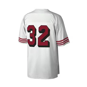 Maillot de football américain unisexe de haute qualité, personnalisable avec logo imprimé par sublimation, court, respirant, pour numéro d'équipe, en polyester - Product Image 5