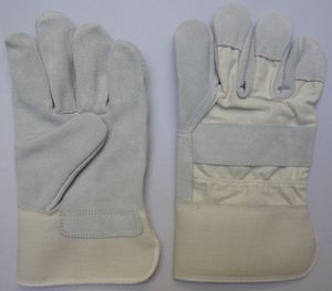 Canadian Rigger Working <b>Gloves</b> Split <b>Leather</b> Anti-slip 10mil Thick Customized Logo & Size Men's Safety Work <b>Garden</b> Use - Product Image 4