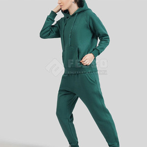 Venta al por mayor de ropa deportiva de las mujeres sudadera con cremallera y Jogger 2 piezas Conjunto personalizado chándal para las mujeres Jogging Suit - Product Image 6