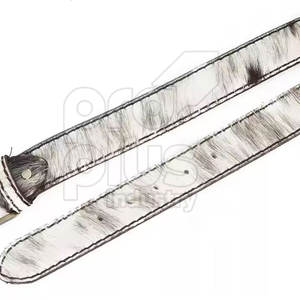 Ceinture en cuir de vachette vintage, décontractée, faite à la main, écologique, durable, boucle en acier, accessoire pour homme - Product Image 4