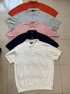 Manga corta anticontracción para hombre para suéter Polo con decoración de botones Accesorio de moda de verano - Product Image 5