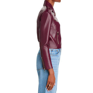 Hot Selling <b>Women's</b> Genuine Leather <b>Jacket</b> Outerwear Soft <b>Women's</b> Leather <b>Jacket</b> <b>Zip</b> <b>Up</b> Leather <b>Jacket</b> for <b>Women</b> at Nurak 2026 - Product Image 3