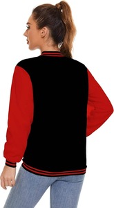 Chaqueta universitaria para mujer hecha a medida OEM, último diseño, secado rápido y transpirable con material de relleno de algodón, producto terminado - Product Image 3