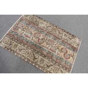 Tapis turc 3,1x4,3 pieds (94x130 cm), tapis marocain vintage marron - Product Image 3