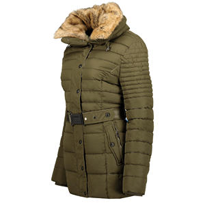 Chaqueta Parka CON AISLAMIENTO impermeable para mujer, abrigo grueso de invierno cálido de talla grande barato azul marino para mujer, chaqueta acolchada lisa de alta calidad - Product Image 3