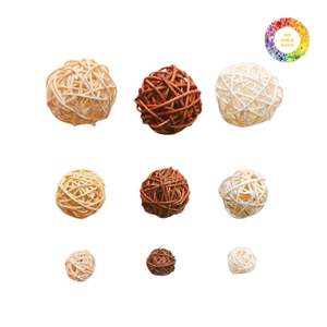 ลูกบอลหัตถกรรมหวายธรรมชาติสำหรับตกแต่งบ้านโรงแรมและสำนักงาน - Product Image 5