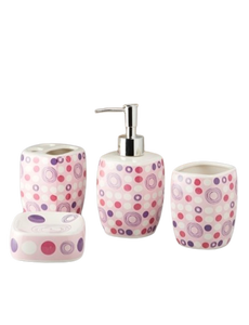 ชุดห้องน้ำเรซิน4ชิ้นคุณภาพสูงใช้ในบ้านและโรงแรมชุดตกแต่งห้องน้ำอุปกรณ์ในห้องน้ำจำนวนมาก - Product Image 3