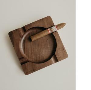 Cenicero de madera tallado único pieza artesanal hecha a mano - Product Image 6