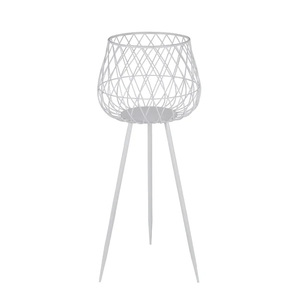 Eco Friendly <b>Wire</b> Metal Planter With Wooden Top Stand for Garden and Home Decoration With Customized Color and Sizes - Product Image 3