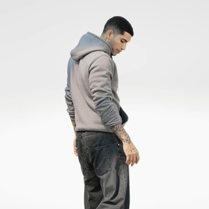 2025 sweat à capuche surdimensionné en coton de qualité supérieure léger couleur unie respirant sweat à capuche personnalisé pour hommes - Product Image 2