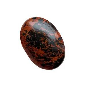 Mahagony Obsidian Palm Stone Wholesale High Quality Natural Polished Mahagony Obsidian Palm Stone Customized Meditation Stone