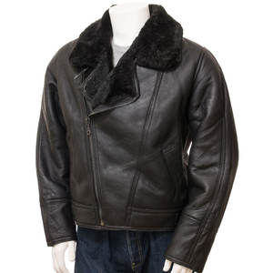 Wholesaler 2025 Men's High Street Style <b>Synthetic</b> <b>Leather</b> Fur Jacket Funnel Neck Collar Waterproof Windproof Breathable Winter - Product Image 1