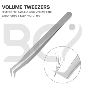 2025 Newest Product Anti Static Fine Tip Extension Tweezers Stainless Steel Straight and Curved Tip Eyelash Grafted Tweezers - Product Image 2