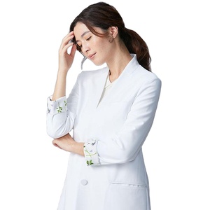Uniforme d'hôpital tricoté par blouse blanche médicale de haute qualité de docteur professionnel pour des laboratoires - Product Image 6