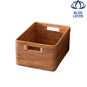 Cesta de Mimbre 2025 Más Vendida para Decoración del Hogar y Celebraciones Festivas, Diseños Personalizados, Blue Lotus Vietnam - Product Image 1