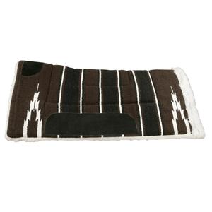 Hot <b>Sale</b> Horse Blanket Saddle Pad Outsell Cotton Filling Polyester 18mm Felt Lining Polyester Fleece Leather Sewed Black - Product Image 3