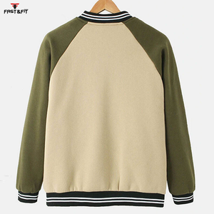Parche bordado de moda personalizado más Popular lona 100% algodón a prueba de viento transpirable clásico College Bomber chaqueta para hombres - Product Image 2