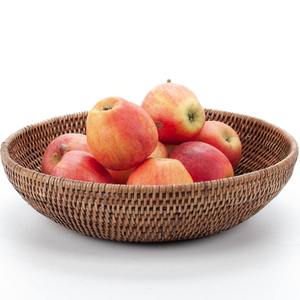 Decorative rattan <b>display</b> bowl high quality bread <b>baskets</b> best discount natural woven <b>basket</b> - Product Image 3