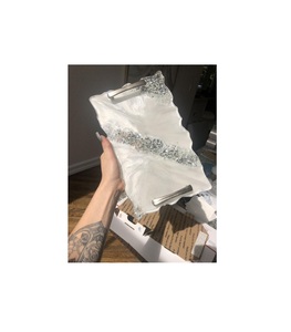 Resin <b>trays</b> designed for interior styling enabling creative artistic display of candles flowers gemstones - Product Image 1