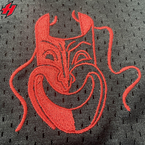 Custom Logo Breathable Polyester Mesh Basketball Shorts Men Black Bottom Trim Contrast Drawstring High Waist Summer Sport - Product Image 3