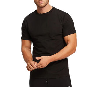 Vente en gros impression personnalisée 100% coton Fitness T-Shirt hommes été sans manches GYM T-Shirt OEM personnalisé Plus Size Options - Product Image 1
