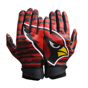 ขายส่งรุ่นใหม่สีที่กำหนดเองแห้งเร็วปรับแต่งโลโก้แนวโน้มแฟชั่นอเมริกันถุงมือฟุตบอล - Product Image 1