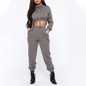 Sudaderas Oversize de Moda al por Mayor, de Alta Calidad, con Logo Personalizado, Manga Larga, Estilo Pullover, para Gimnasio, Top Corto Liso, 100% Algodón Orgánico, de Secado Rápido - Product Image 3