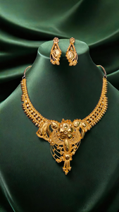 Bulk Quantity <b>Necklace</b> <b>Earrings</b> <b>Set</b> with 22K <b>Gold</b> Plated Unique Style Women Wear <b>Necklace</b> <b>Earrings</b> <b>Set</b> Jewelry - Product Image 3